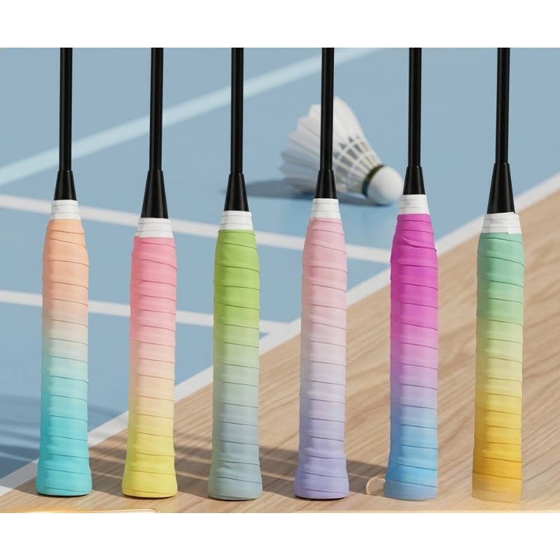 Badminton Grip Tape - 듀얼 컬러 그라데이션 배드민턴 그립, 충격