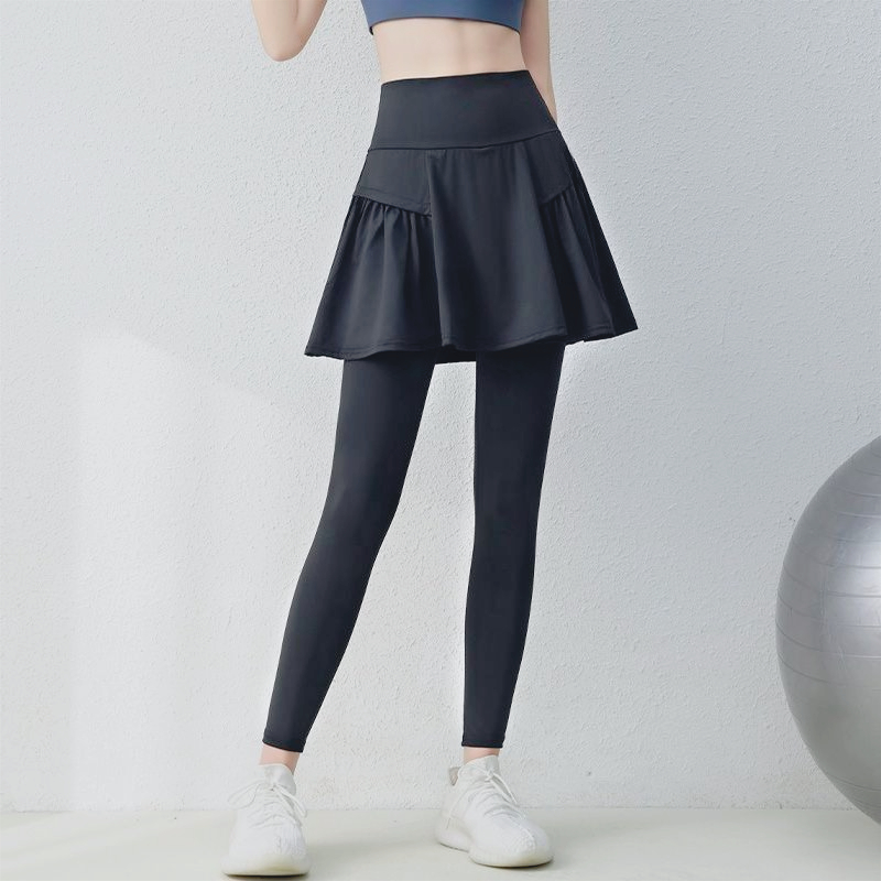 보이지 않는 크로치 팬츠, 허리까지 커버하는 요가 큐롯 - Badminton Date 리뷰 및 가격